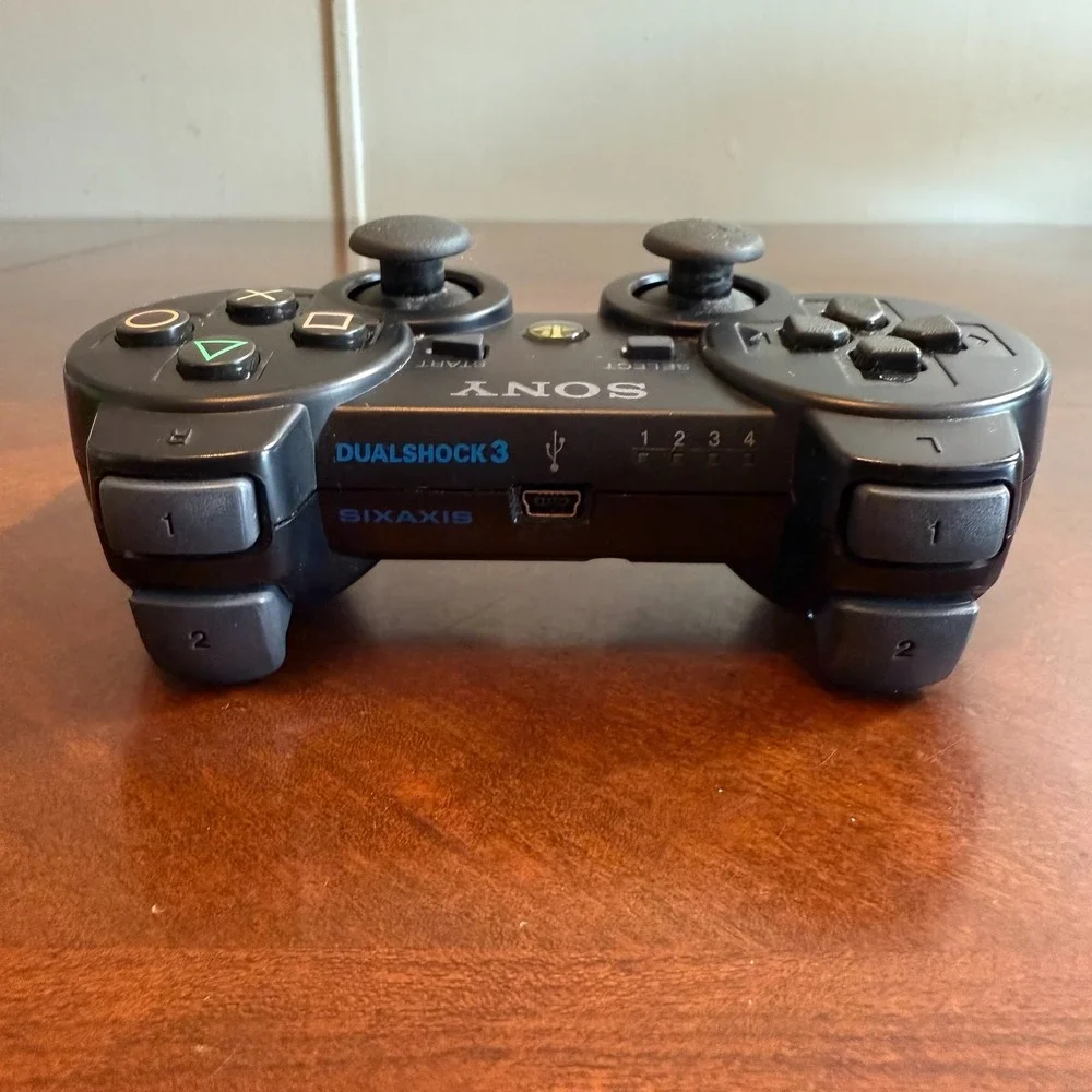 Sony PlayStation 3 PS3 DualShock 3 Wireless Controller CECHZC2U Sixaxis Black - Picture 2 of 7